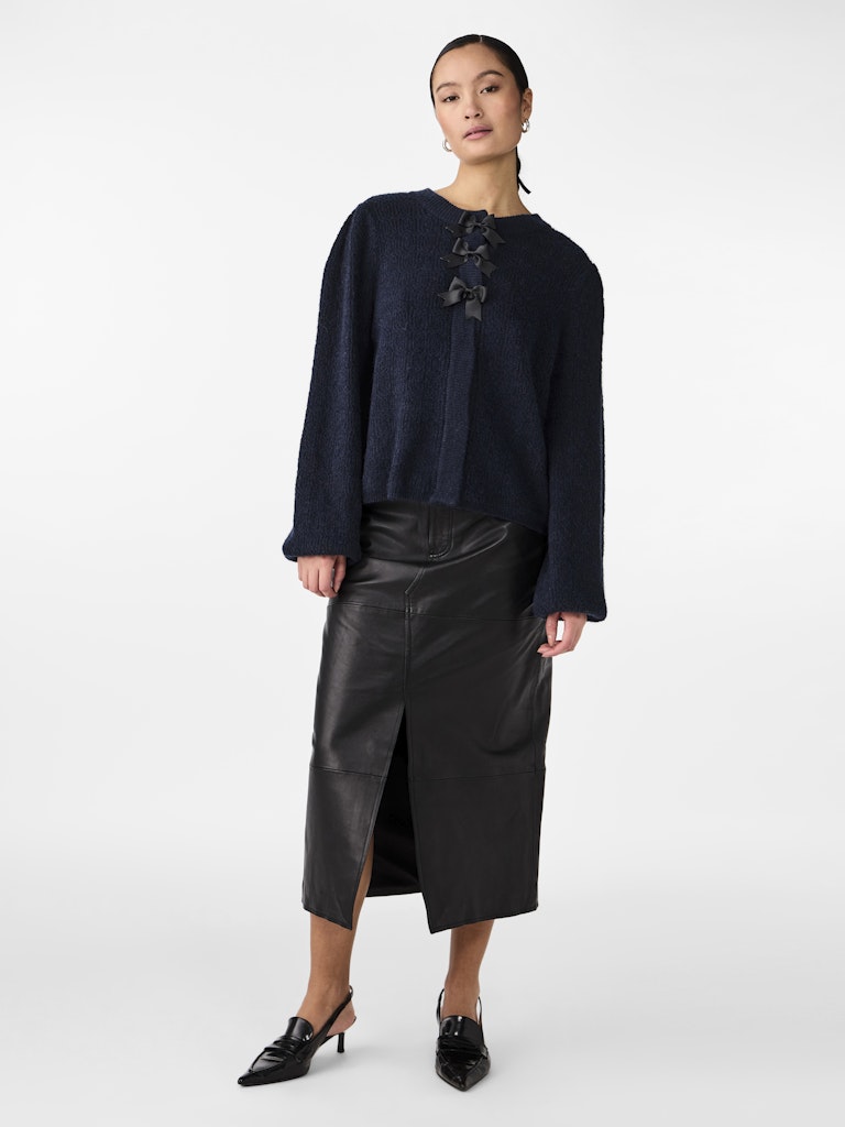 YABonsa LS Knit Cardigan Navy Blazer