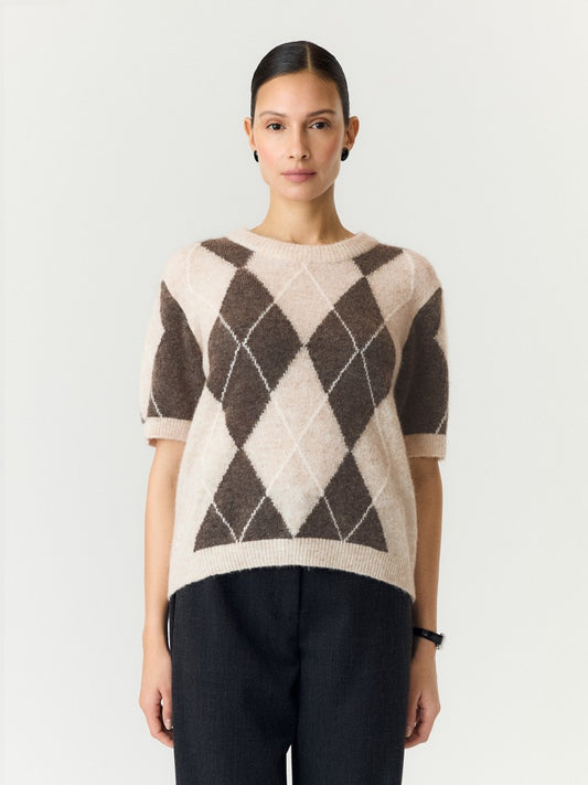 YASJohi SS Wool Blend Pullover Oatmeal