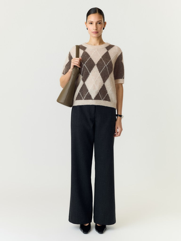 YASJohi SS Wool Blend Pullover Oatmeal