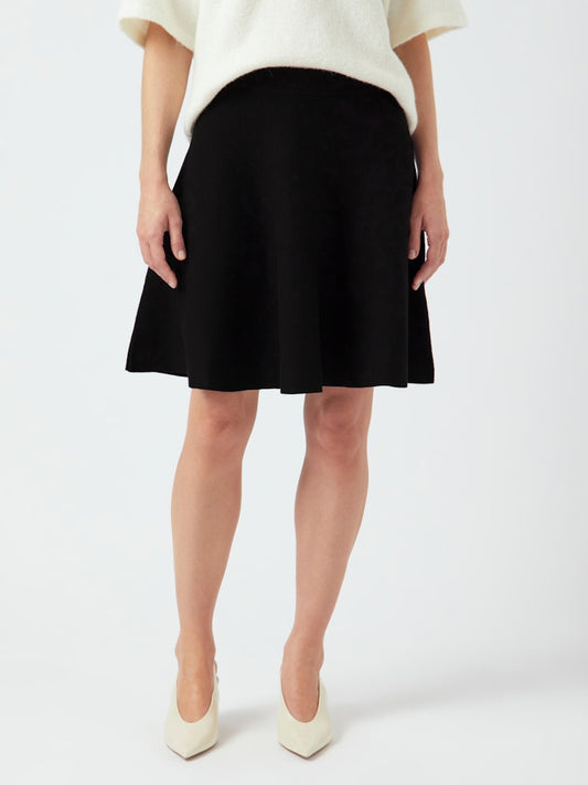 YASFonny HW Knit Skirt Black