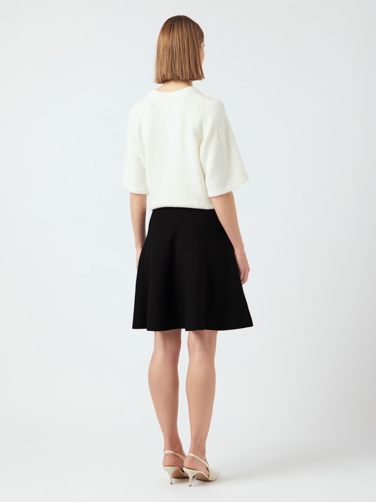 YASFonny HW Knit Skirt Black