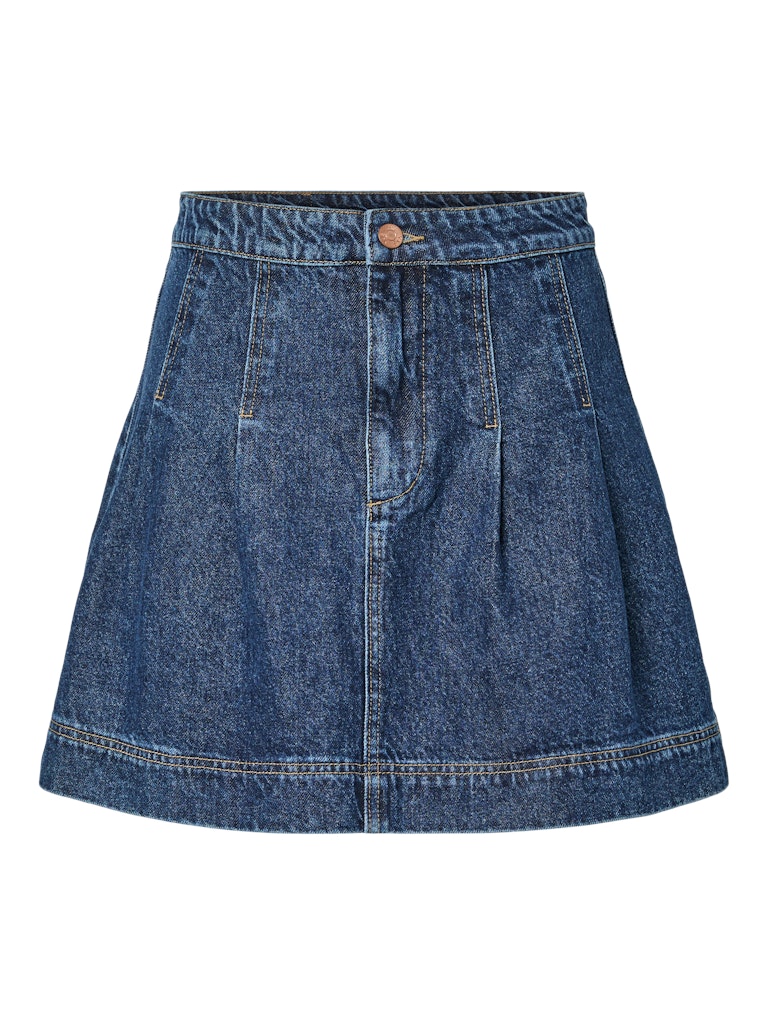 YASSalino HW Denim Skirt Medium Blue