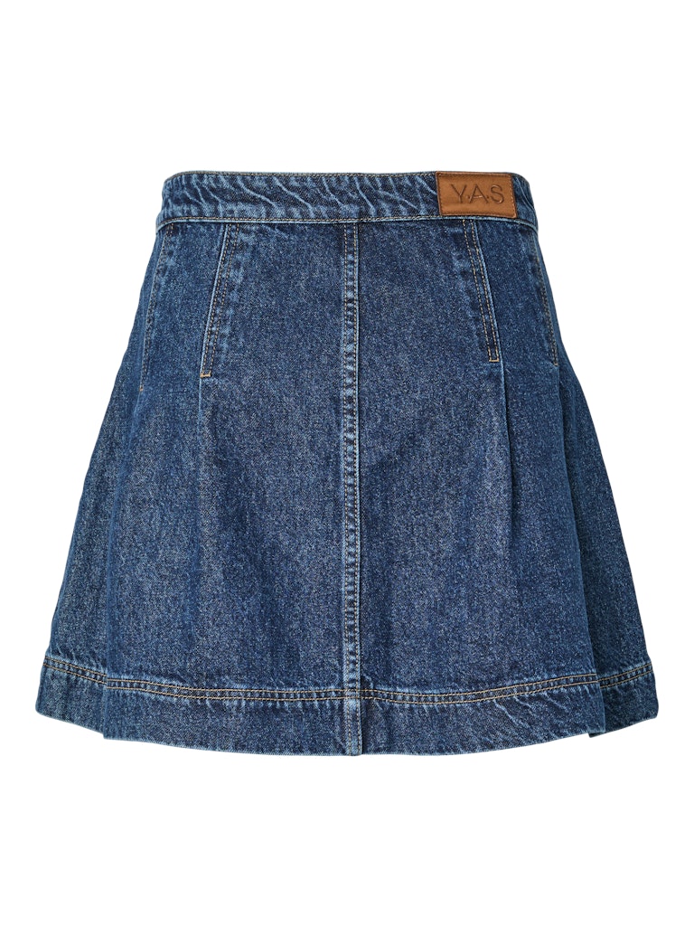 YASSalino HW Denim Skirt Medium Blue