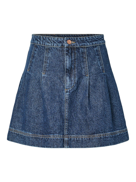 YASSalino HW Denim Skirt Medium Blue