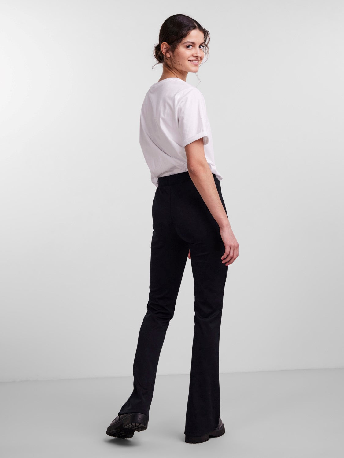 PCOtine HW Flared Pants Black