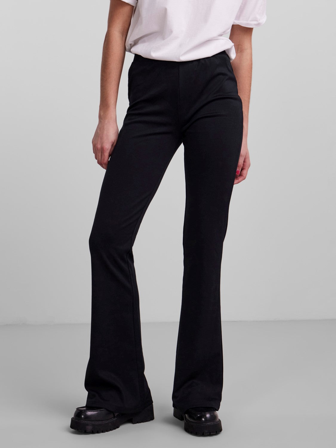 PCOtine HW Flared Pants Black