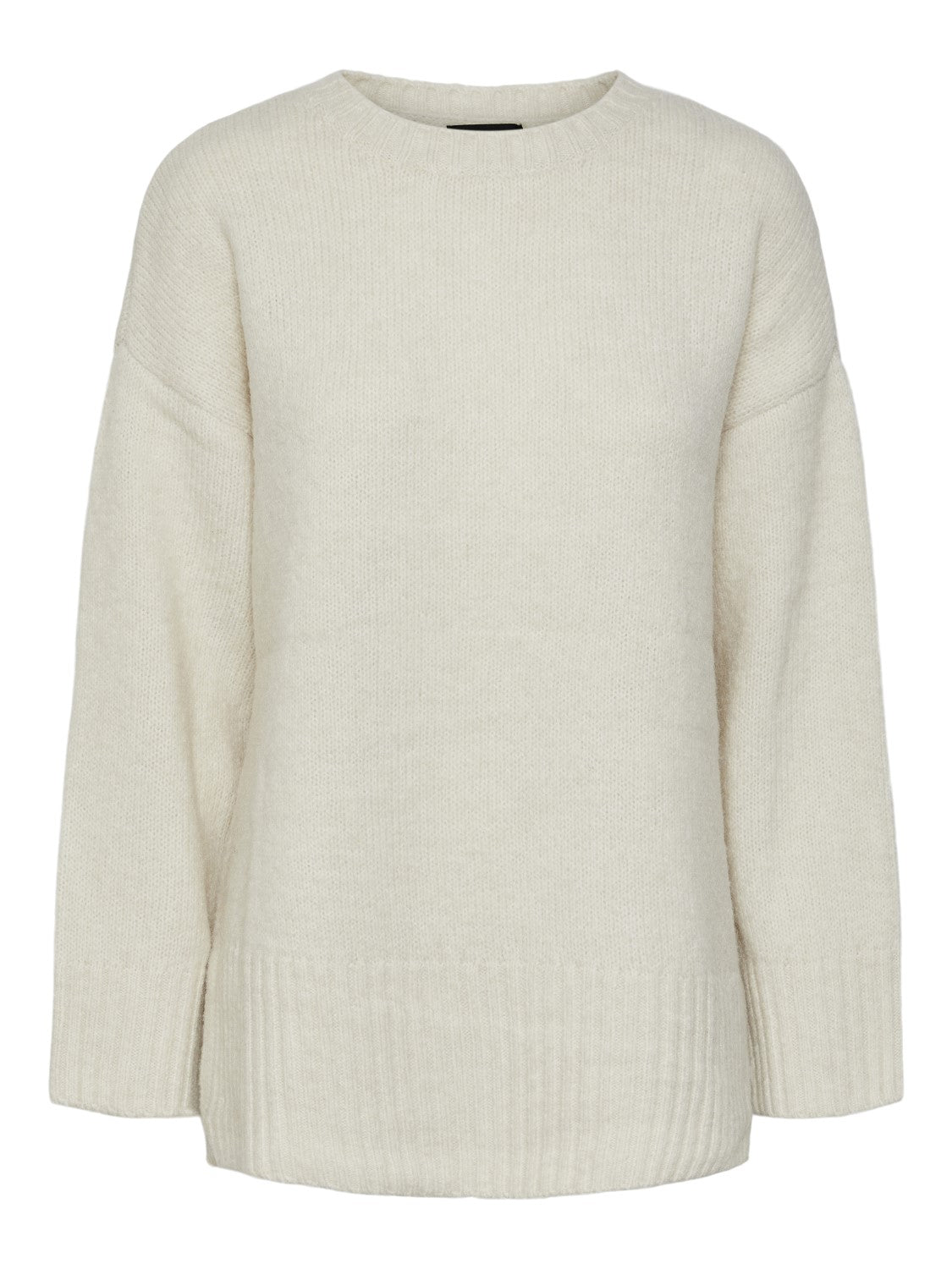 PCNancy LS Loose O-Neck Knit Birch