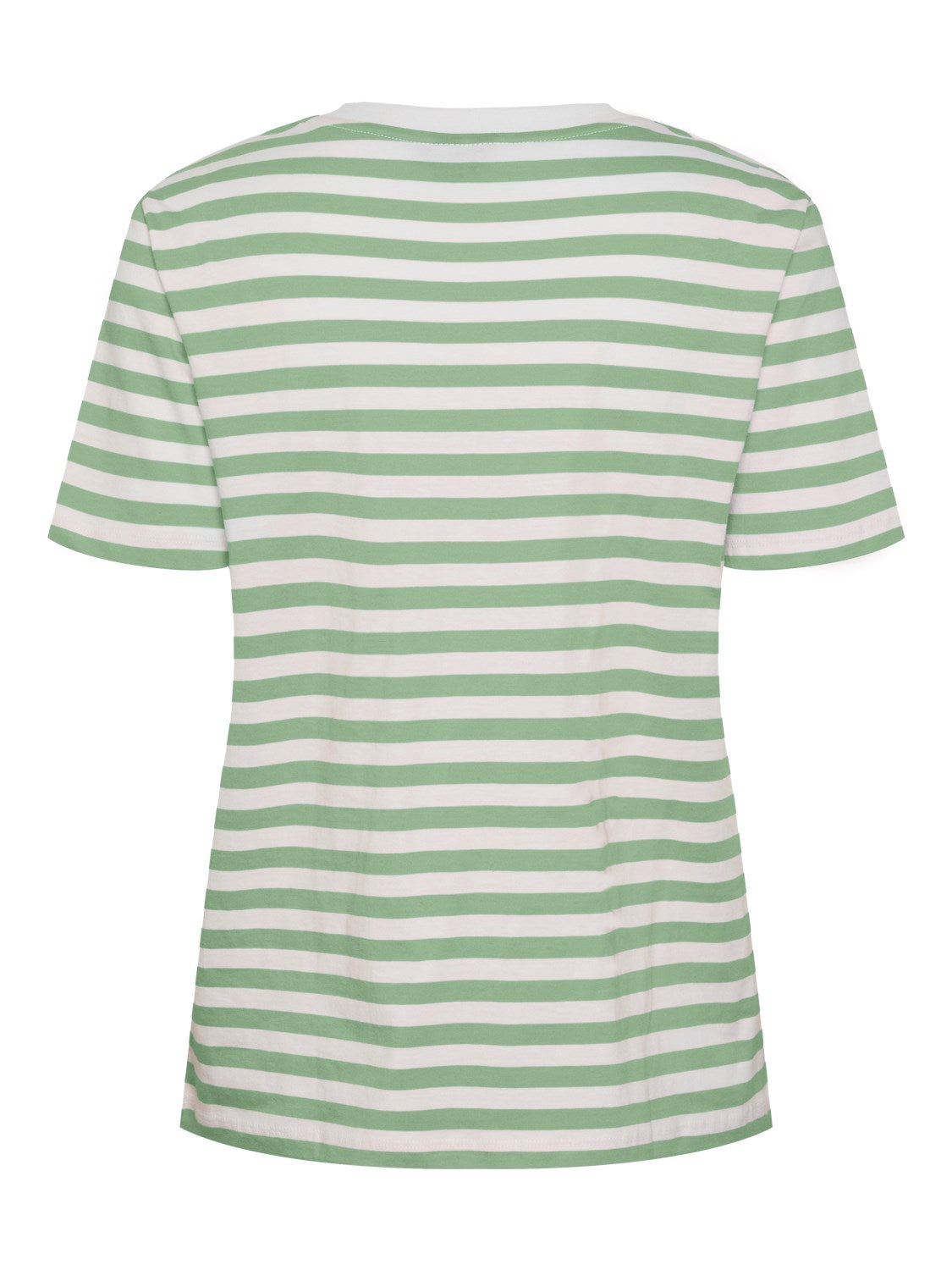 PCRia SS Tee Stripes Quiet Green