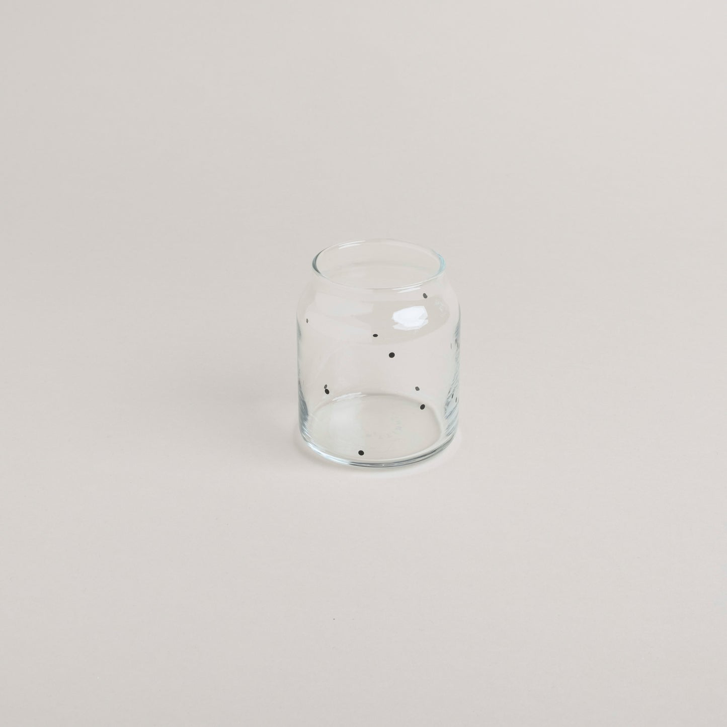 ES Vase aus Glas klein Punkte