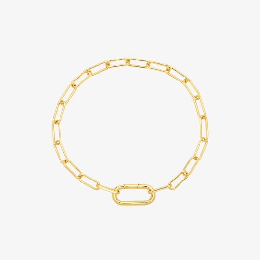 PV Brc Harper Oval Charm Chain Gold Colour