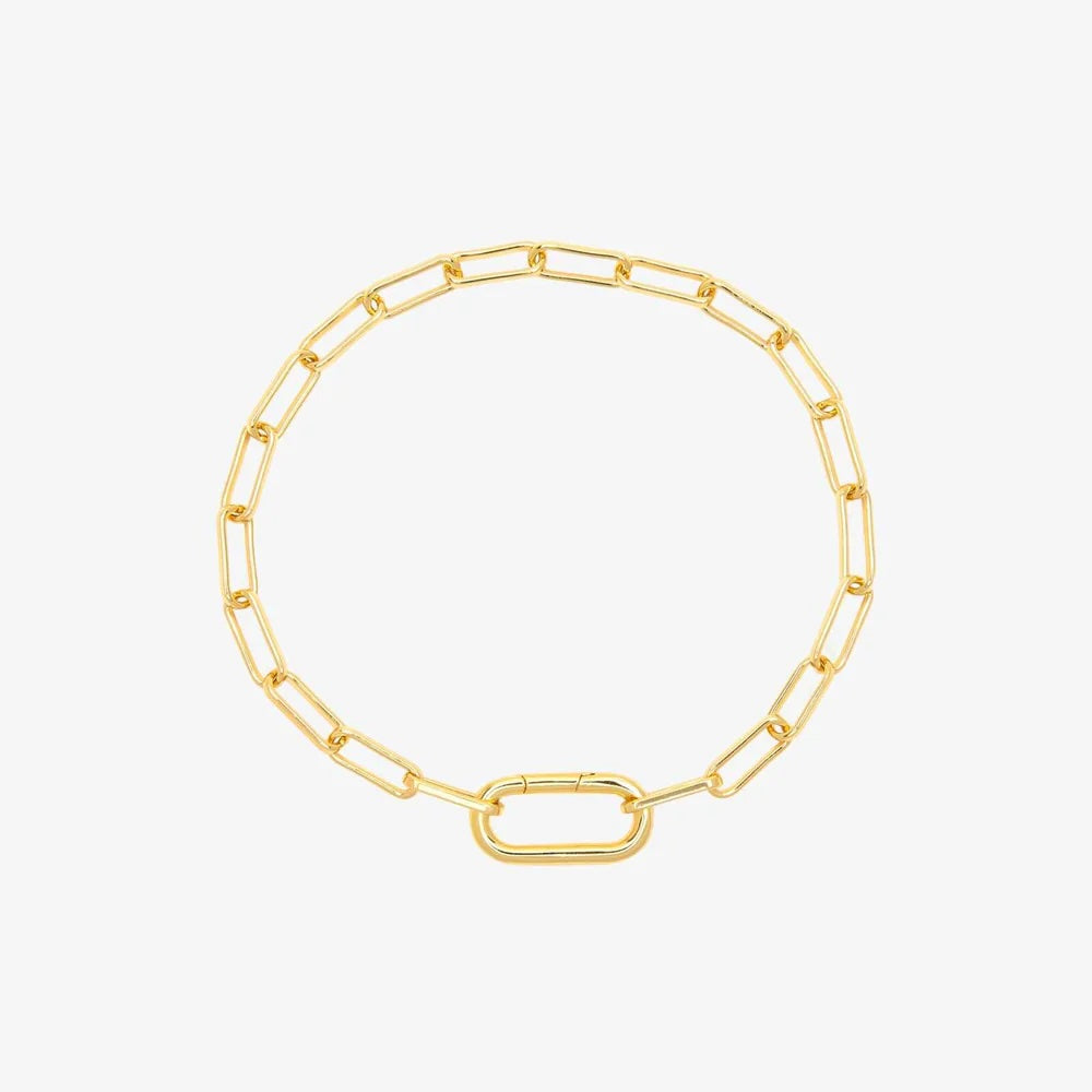 PV Brc Harper Oval Charm Chain Gold Colour