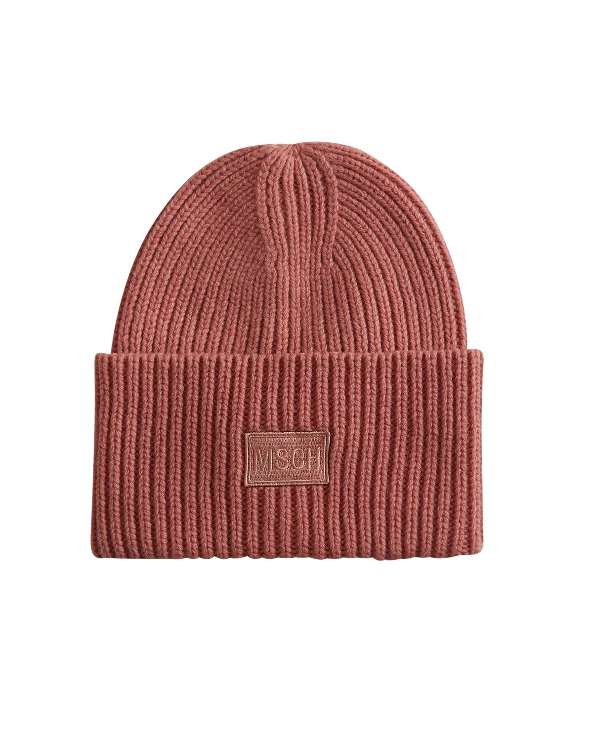 MSCHKara Badge Beanie Ash Rose
