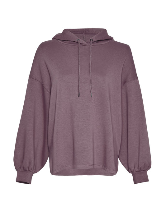 MSCHJanelle Ima Q Hood Sweatshirt Black Plum