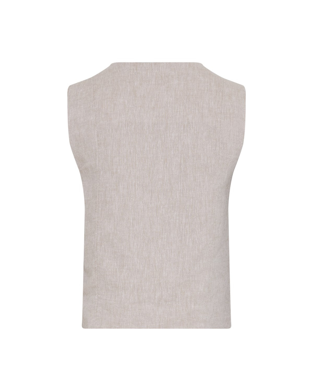 MSCHViana Ginia V Neck Waiscoat Sand Melange