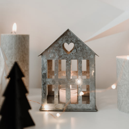 ES Metallhaus klein Silber