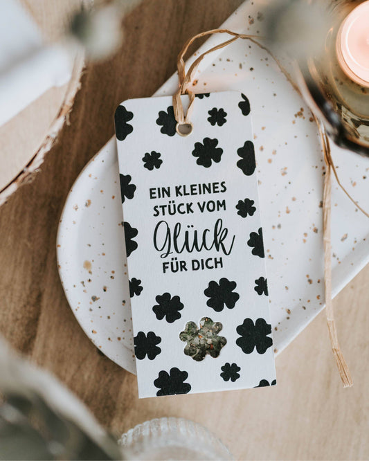 HG Geschenkanhänger Stück vom Glück