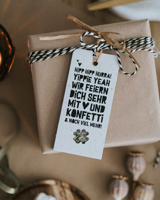 HG Geschenkanhänger Hipp Hurra