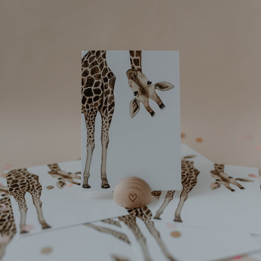 ES Aquarellkarte Giraffe