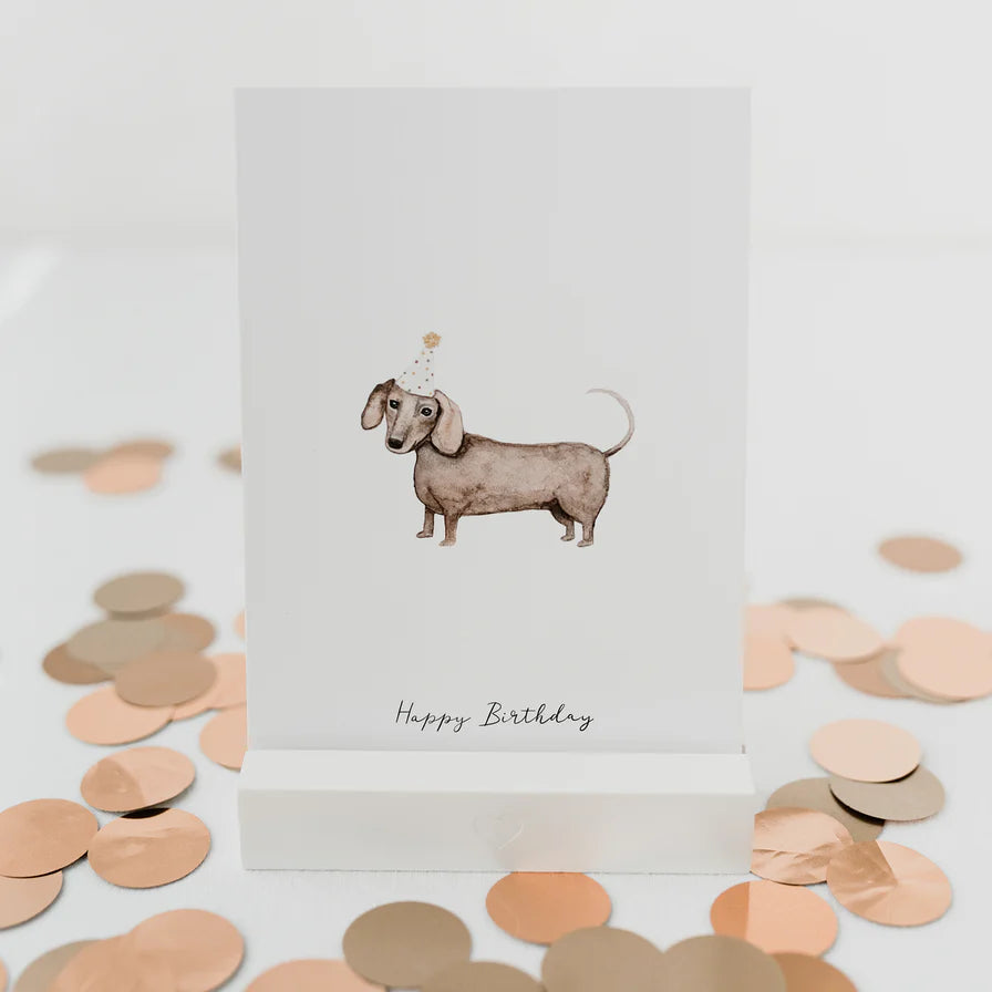 ES Kartenständer  Herz weiß 10,5 cm