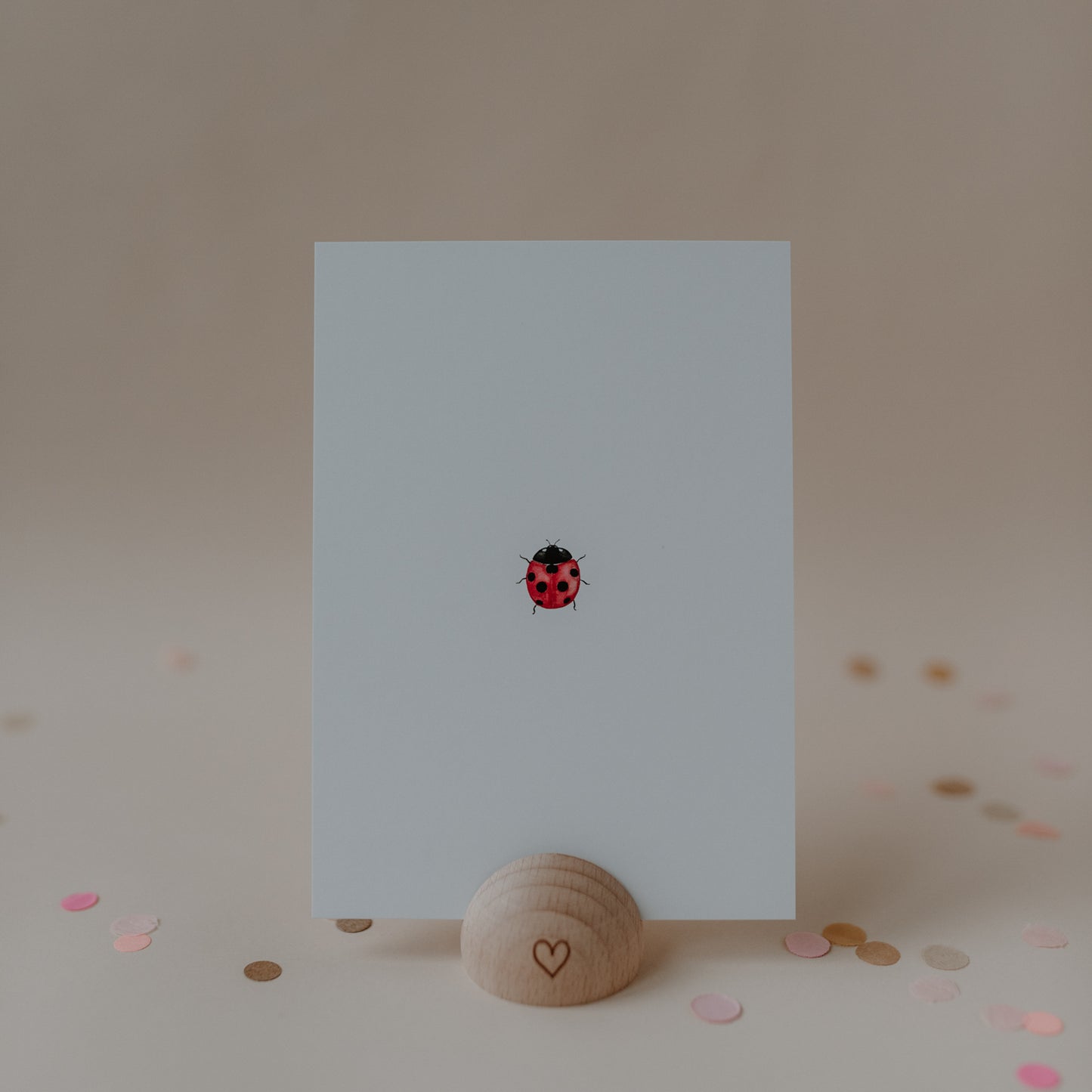 ES Aquarellkarte Ladybug