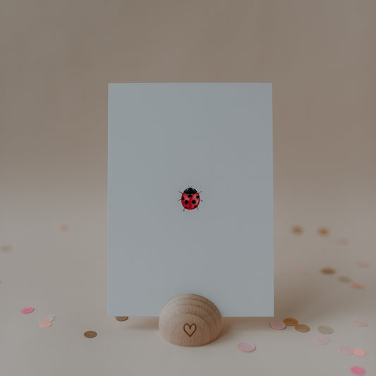 ES Aquarellkarte Ladybug