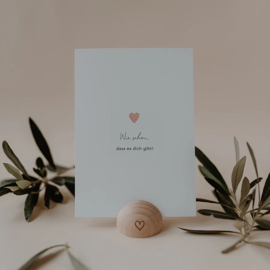 ES Aquarellkarte Herz Wie schön