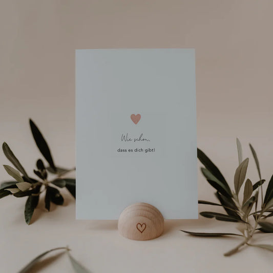 ES Aquarellkarte Herz Wie schön