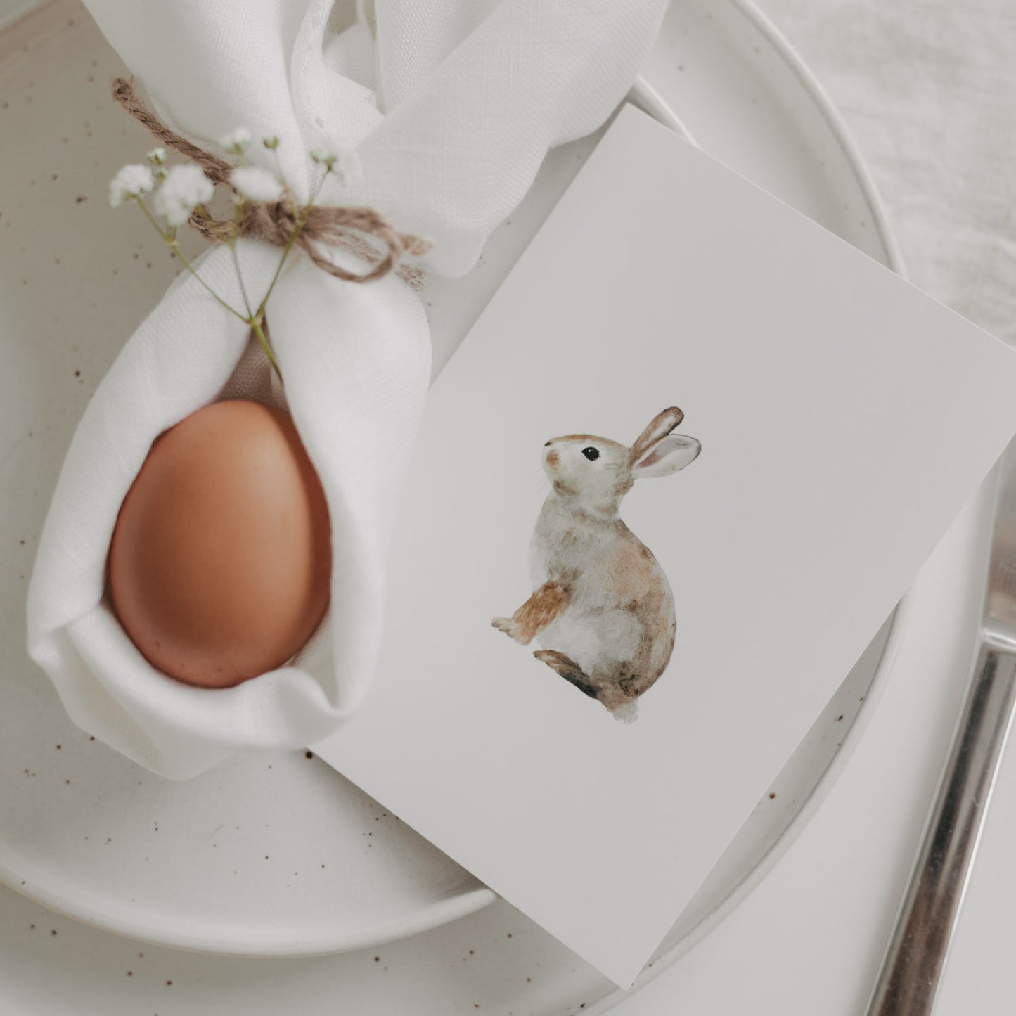 ES Aquarellkarte Bunny