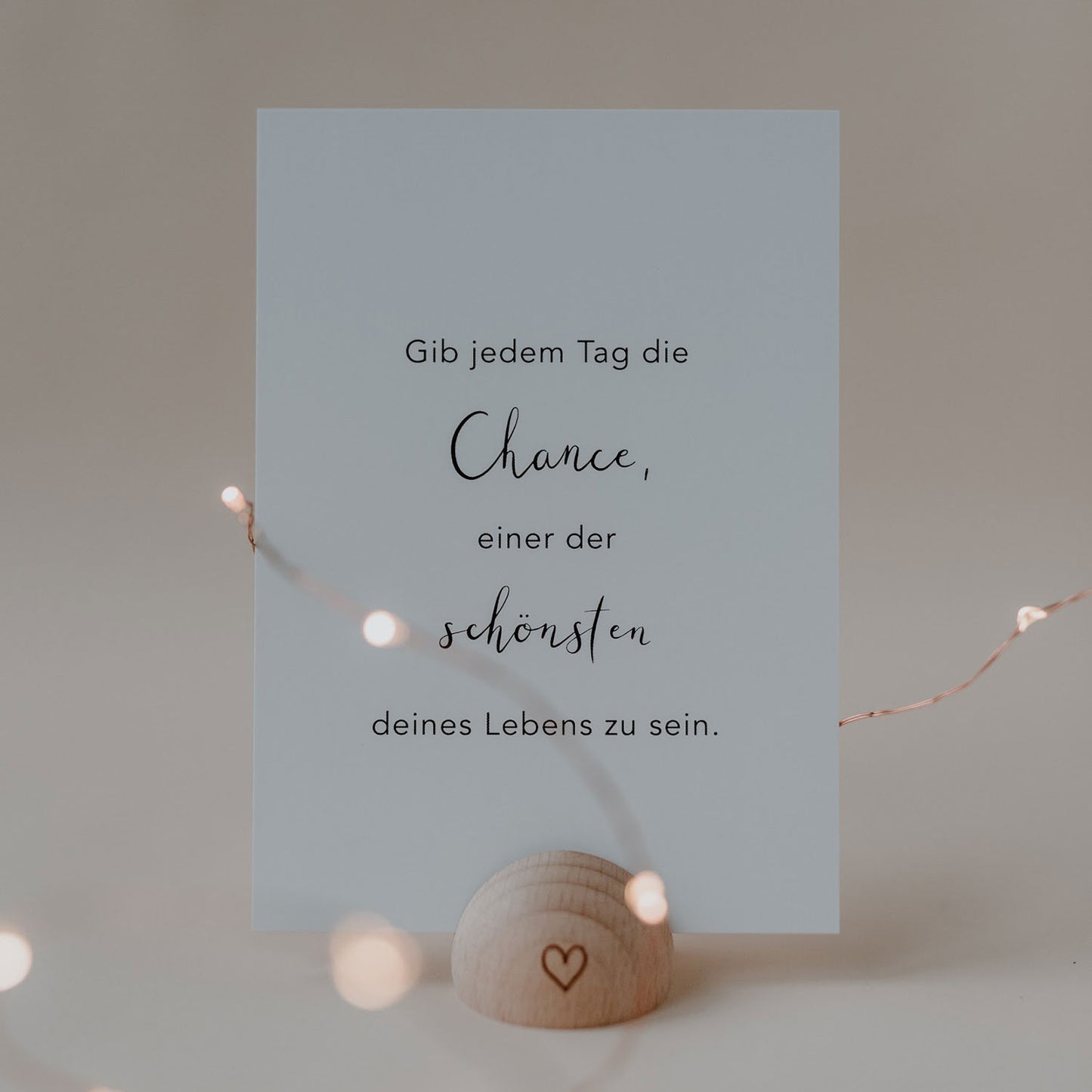 ES Halbrunder Kartenständer Herz