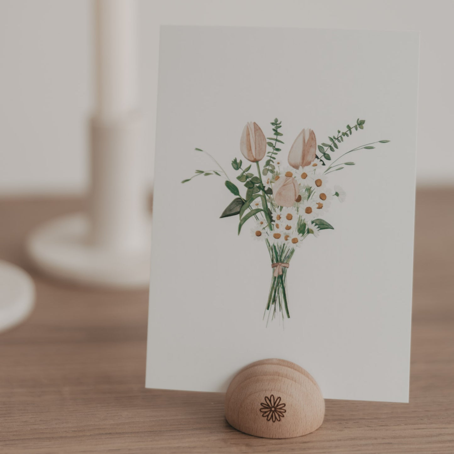 ES Halbrunder Kartenständer Daisy