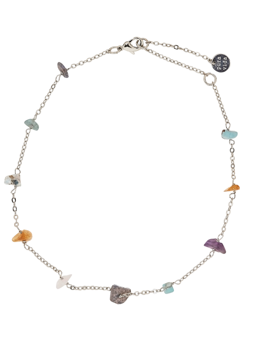 PVRainbow Chip Chain Silver