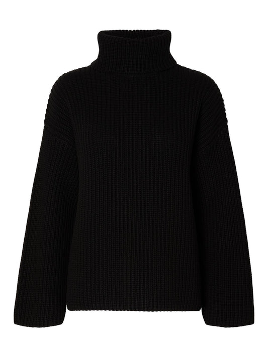 SLFSelma Knit Rollneck Black