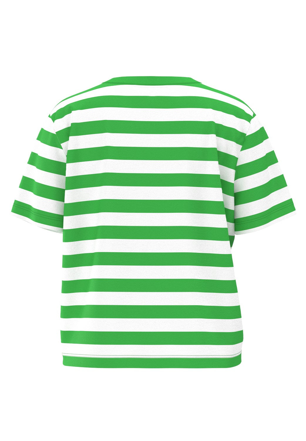 SLFEssential Striped Boxy Tee Classic Green