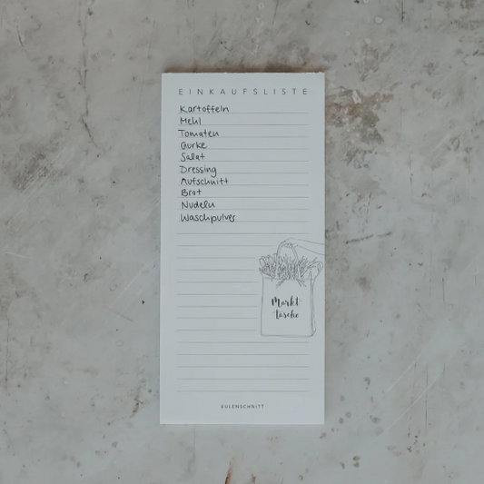 ES Block Einkaufsliste