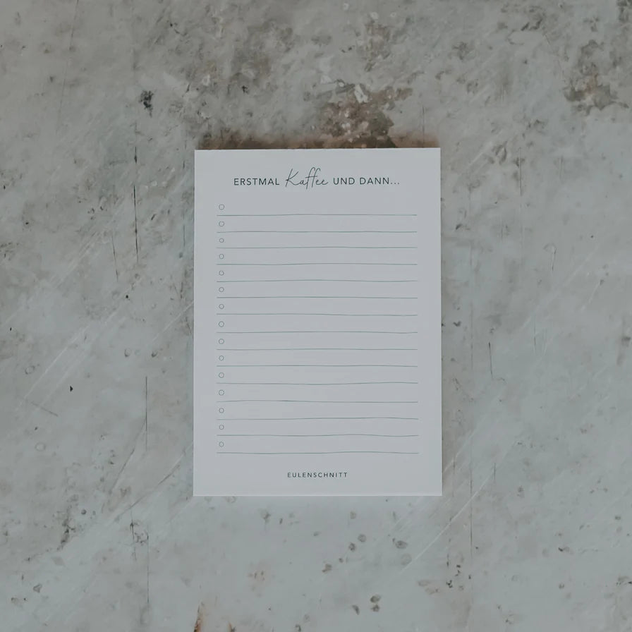 ES Block Erstmal Kaffee