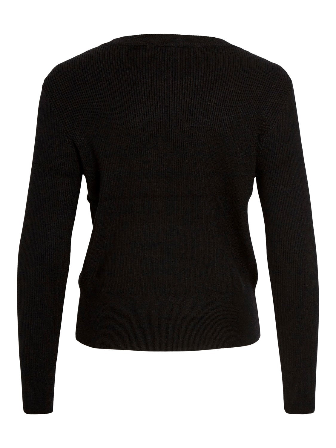 VIComfy O-Neck L/S Knit Top Black