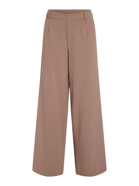 VIVarone Pattern HW Wide Pant Brown Lentil