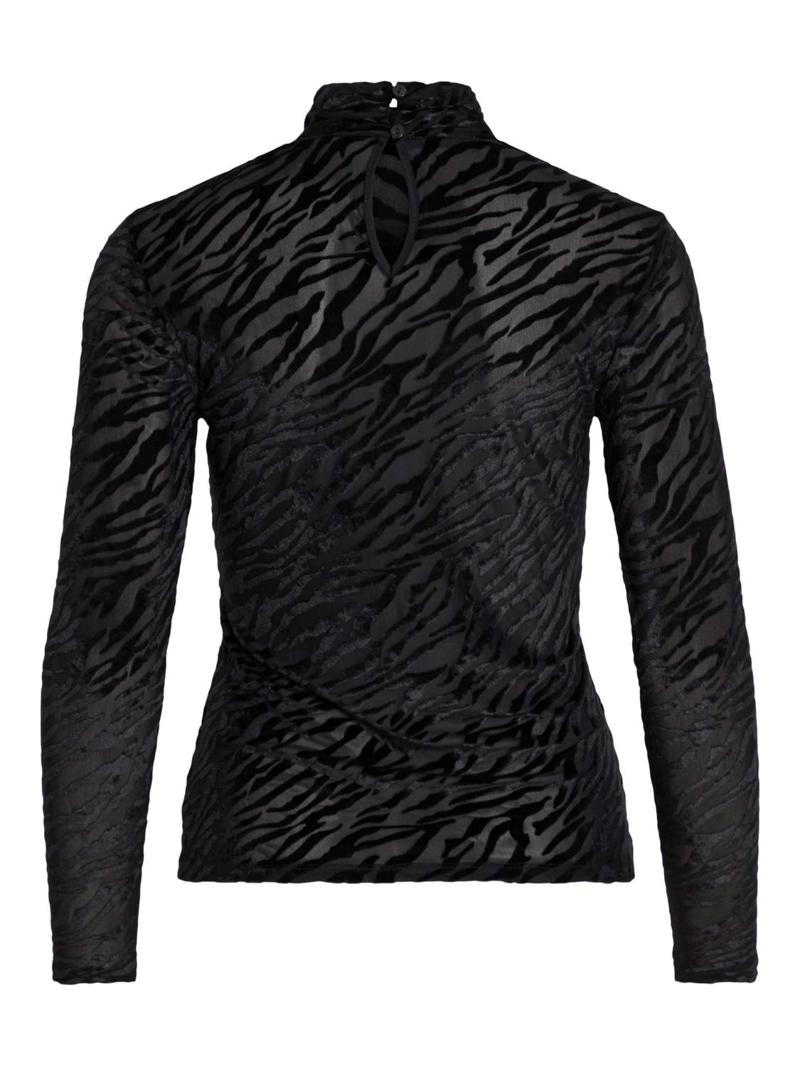 VIMaxa High Neck L/S Top Black