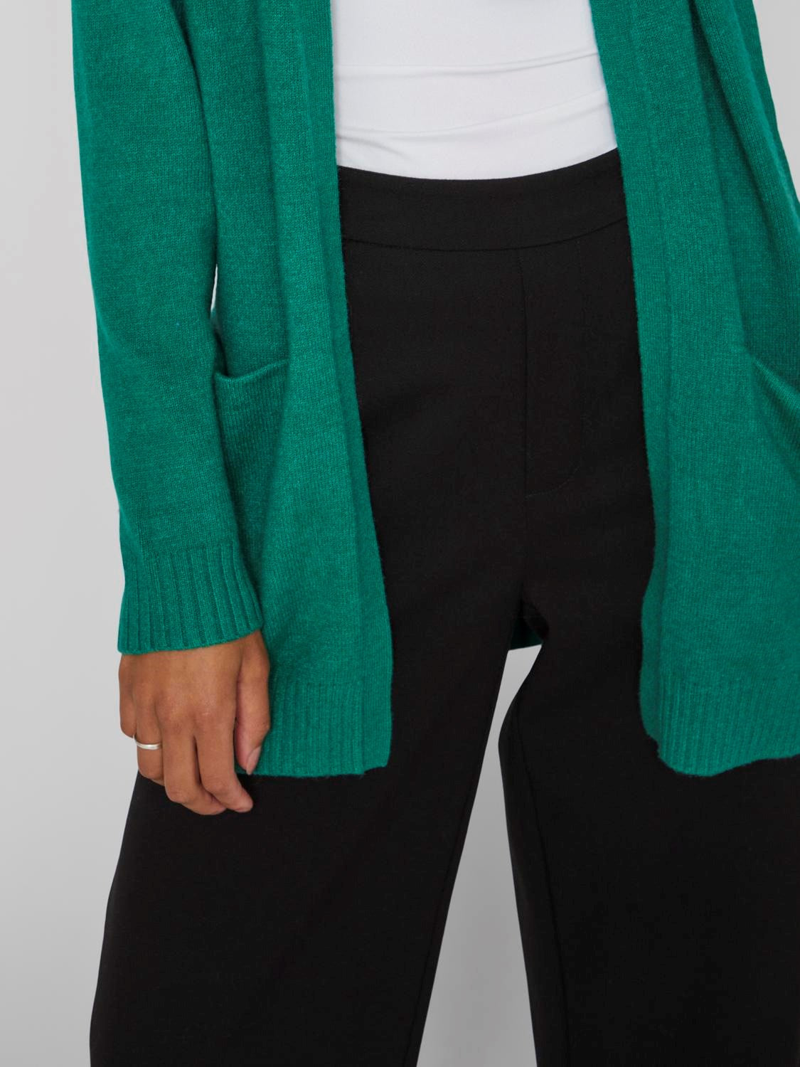 VIRil Open L/S Knit Cardigan Ultramarine Green