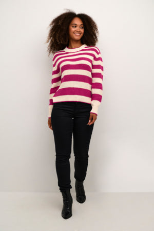 CRMuka Knitted Pullover Fuchsia Red