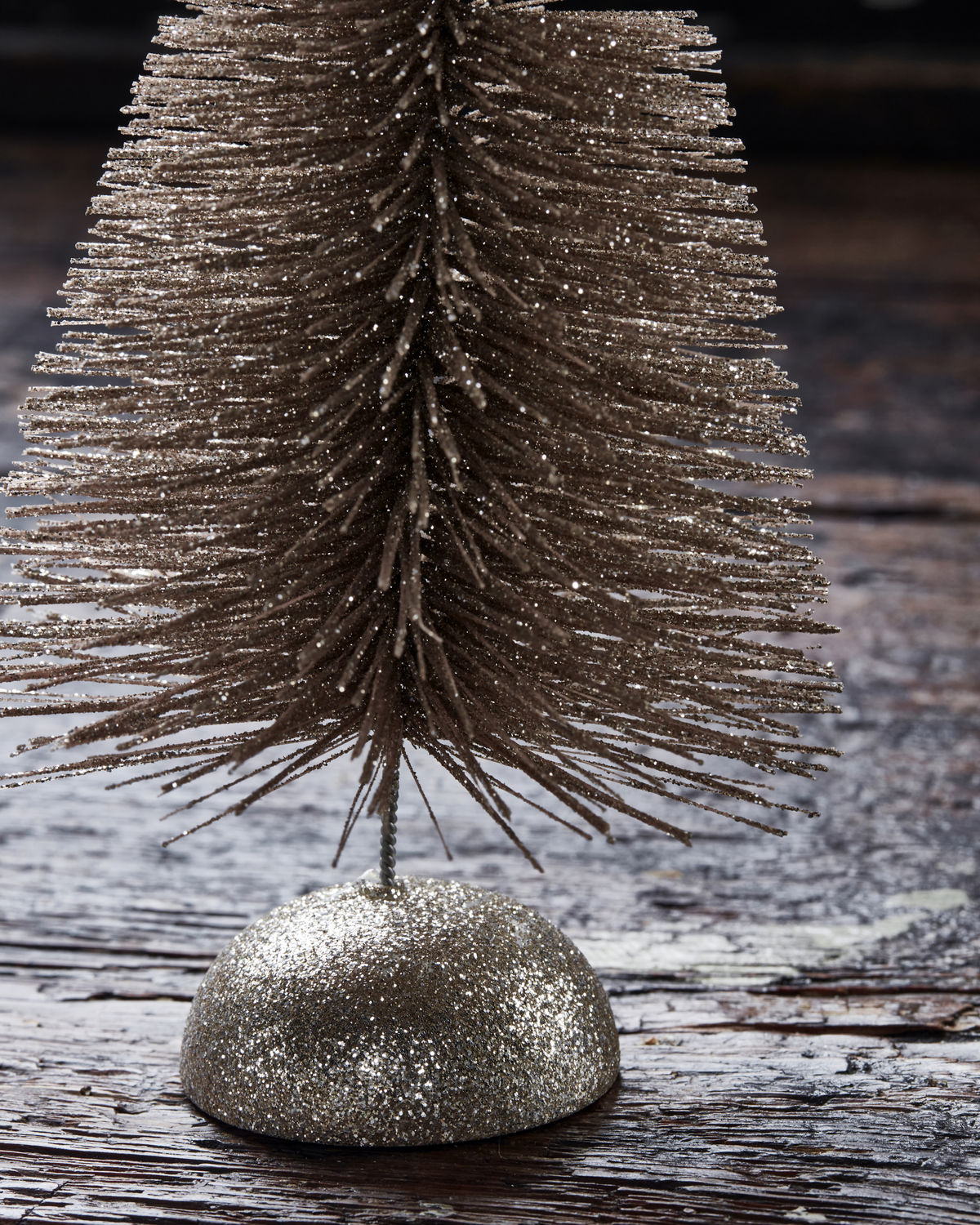 Weihnachtsbaum, Frost, Champagner